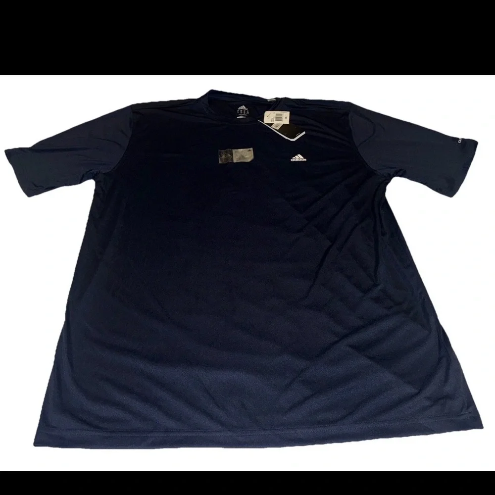 Adidas Clima Tech Tee Shirt Mens Black Athletic Performance Size 2X